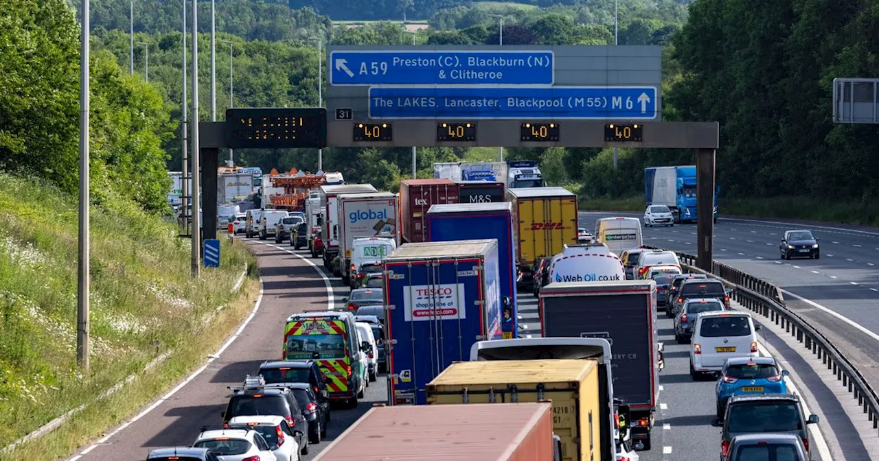 Live M6 updates with all the latest traffic news on Thursday, October 5