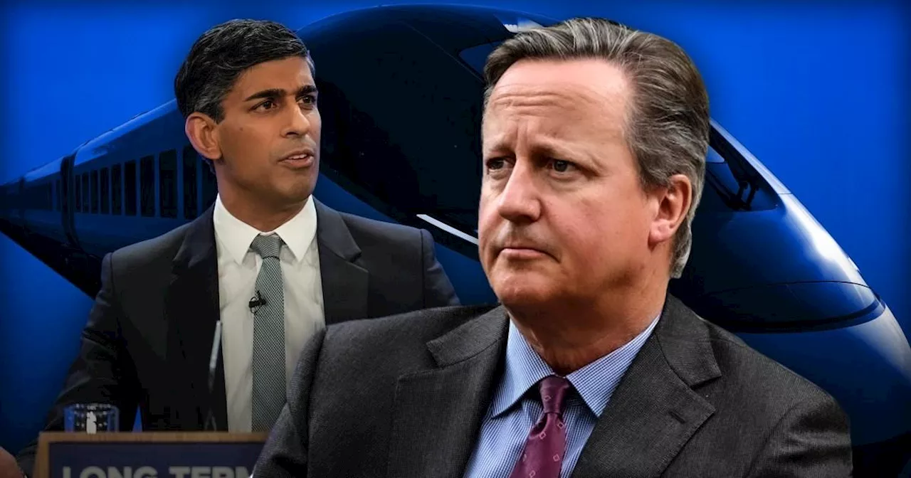 David Cameron leads backlash against Rishi Sunak for scrapping HS2