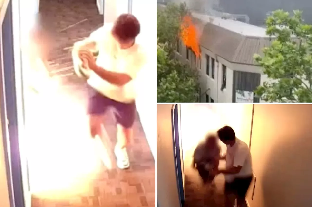 French backpackers barely escape lithium battery blast at Australian hostel in shocking video