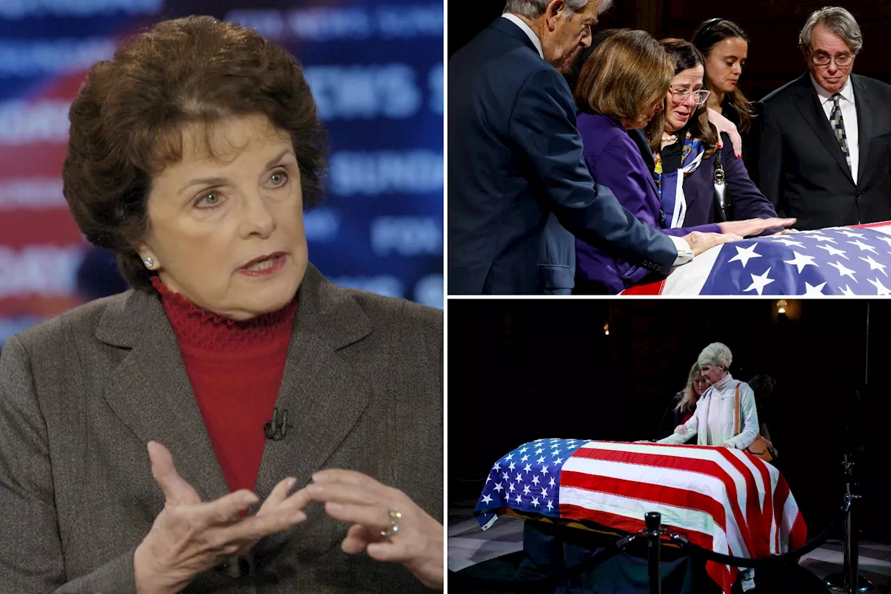 Mourners line up to pay last respects to Sen. Dianne Feinstein