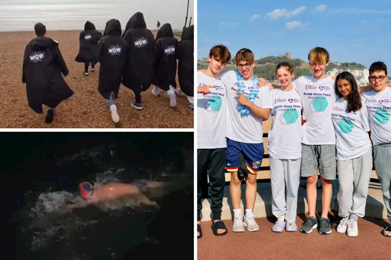 Watford Swimming Club teens complete English Channel swim