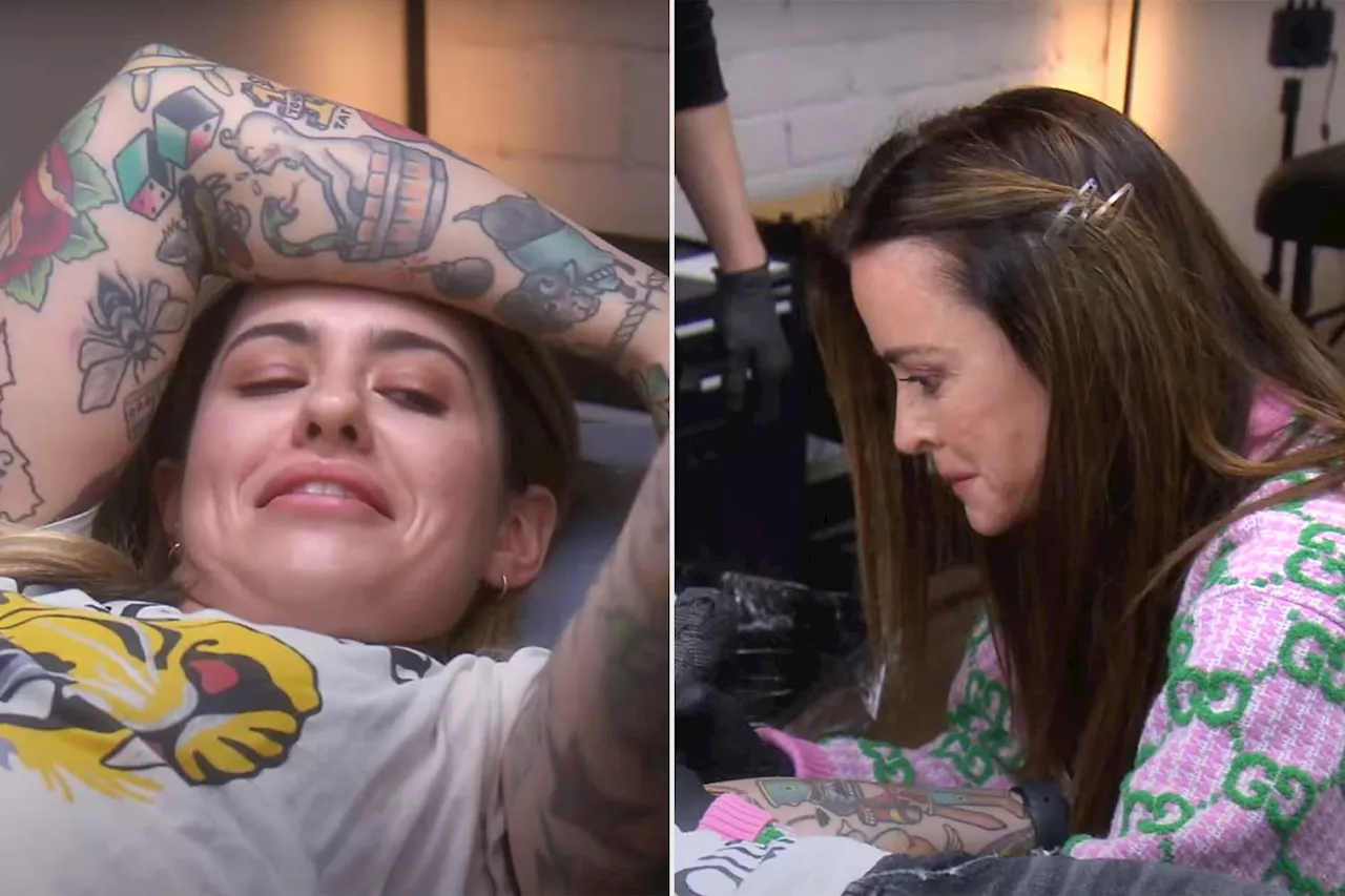 Kyle Richards Tattoos 'K' Initial on Morgan Wade in 'RHOBH' Trailer