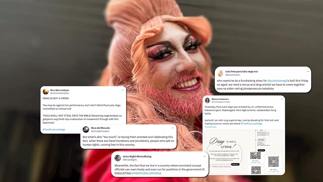 Fellow drag artists, groups slam Pura Luka Vega arrest, gather donations for bail