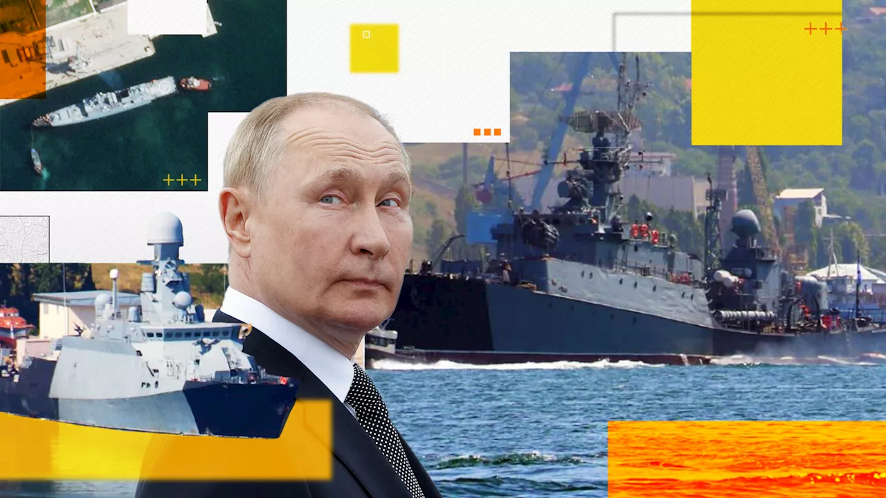 Camouflaged ships and fake planes - how Russia's protecting its Black Sea Fleet and airbases