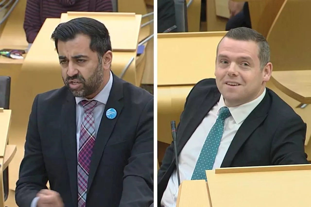 FMQs: Humza Yousaf apologises after branding Douglas Ross a liar