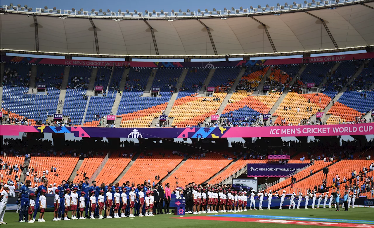 Fans bemused as England begin Cricket World Cup in almost-empty stadium despite world-beating capacity...