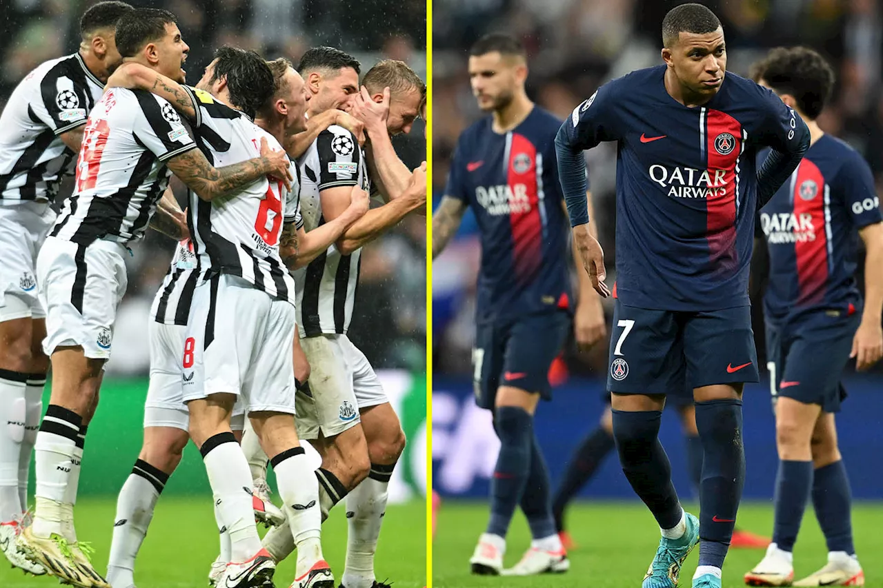 ‘Newcastle are the side Paris Saint-Germain want to be’ – Kylian Mbappe and teammates slated following Cham...