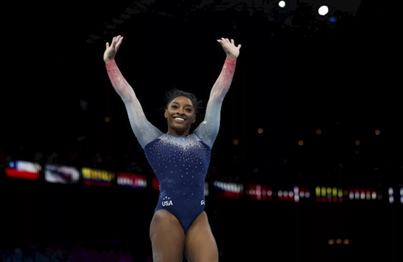 Simone Biles caps off stunning return with 20th world gymnastics title