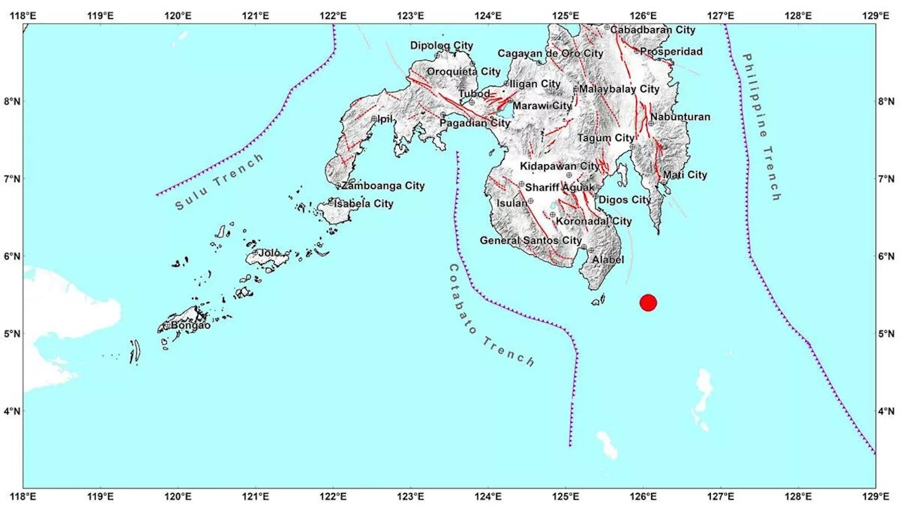 Magnitude 6.4 quake rattles Davao Occidental