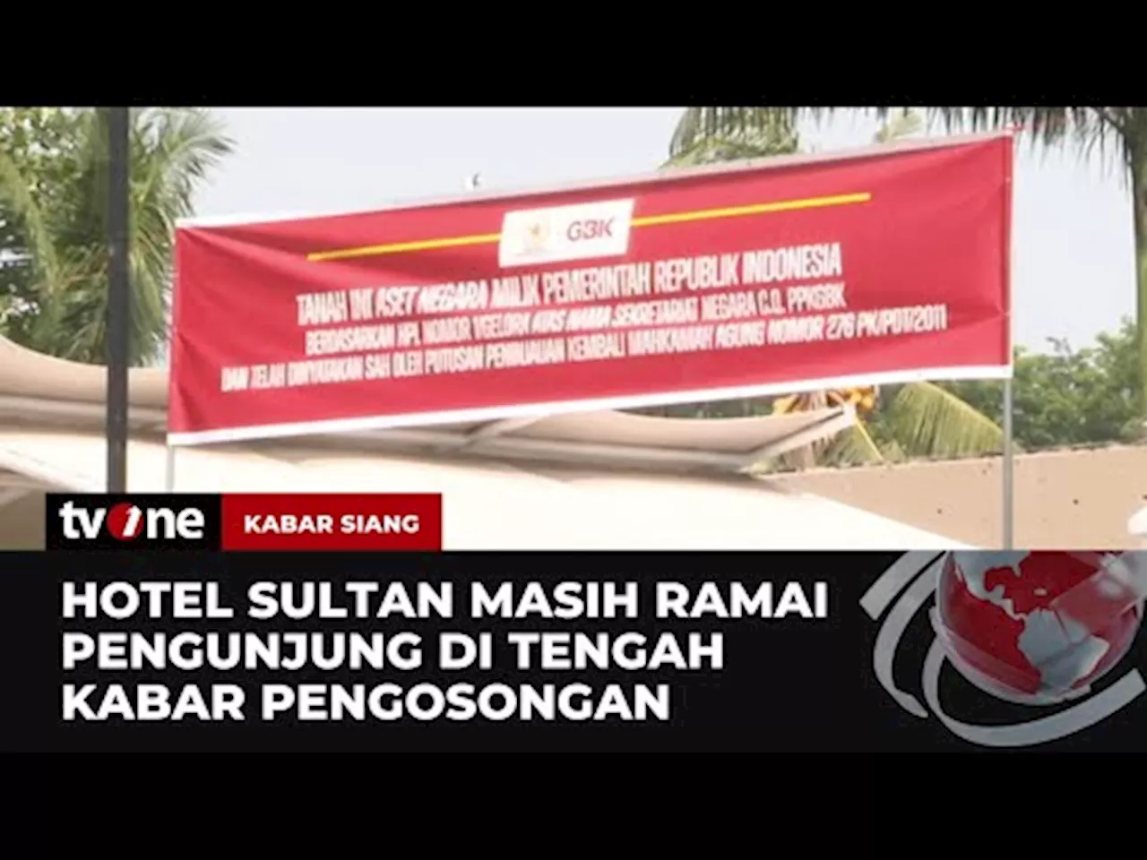 Pengunjung dan Petugas Masih Beraktivitas di Tengah Kisruh Sengketa Hotel Sultan - tvOne