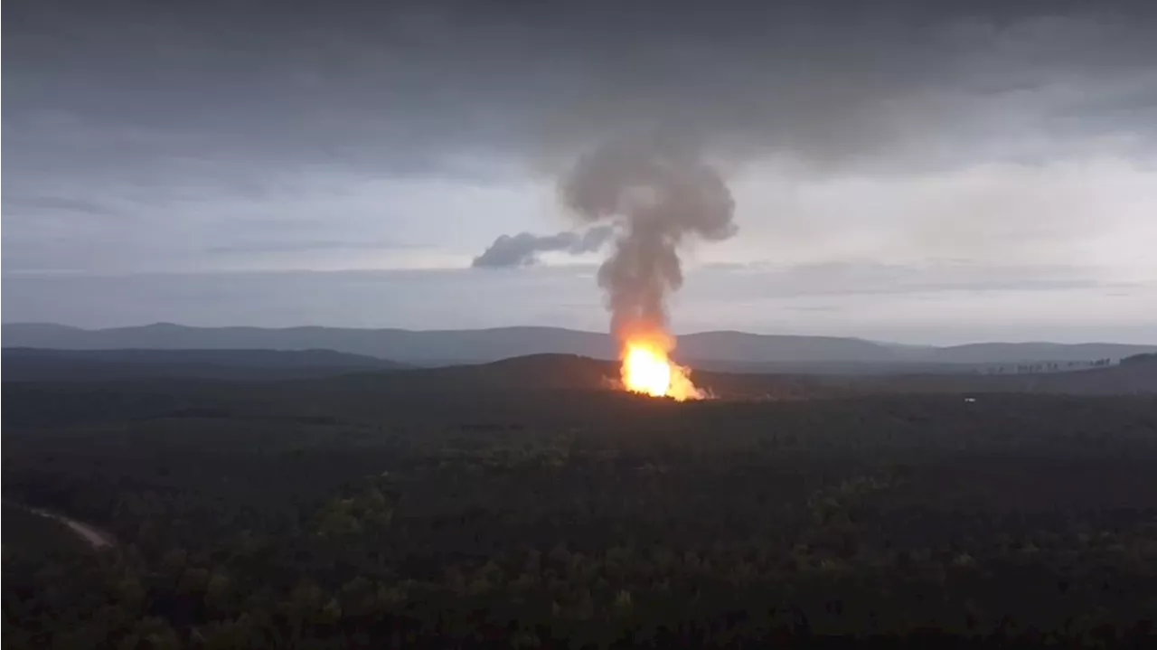 'Pipeline rupture' ignites large fire in Jessieville, Arkansas