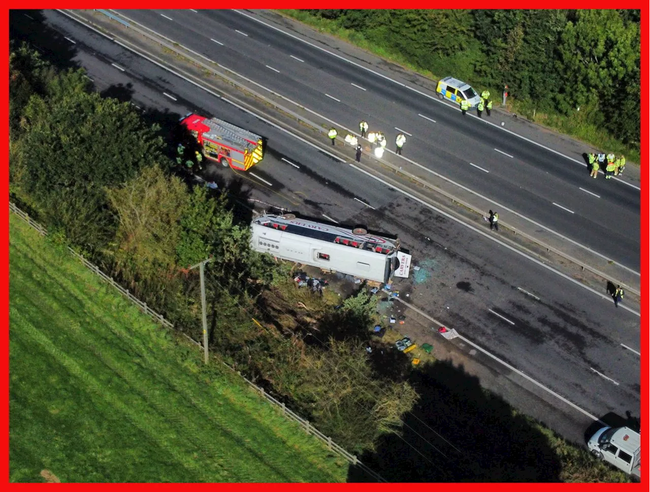 Liverpool bus crash: Driver 'slumped' at wheel before fatal crash on M53 in Wirral, inquest hears