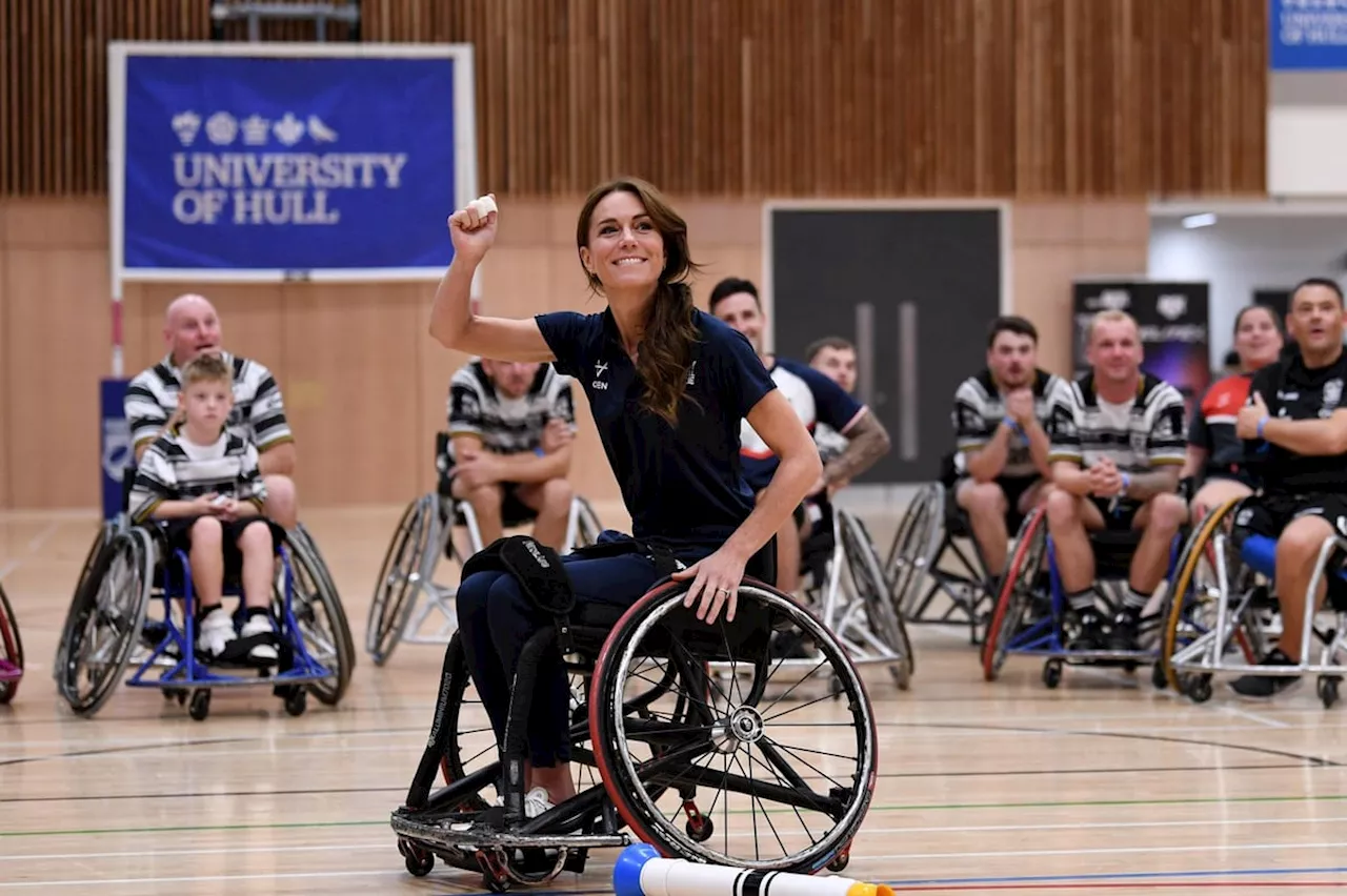 Princess of Wales in Yorkshire: Kate joins World Cup-winning wheelchair rugby team in Yorkshire