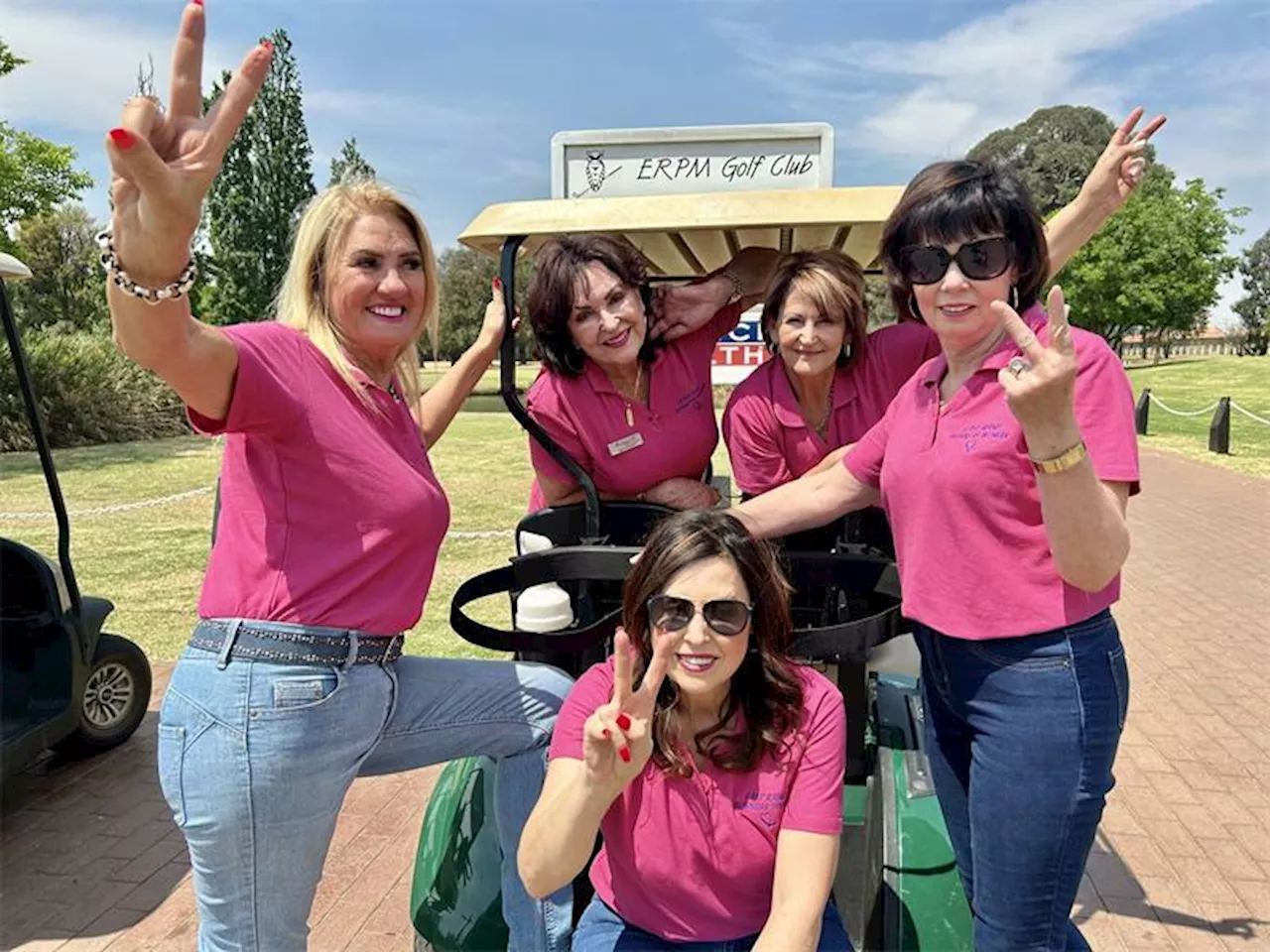 WATCH: Fun golf day in aid of breast cancer awareness