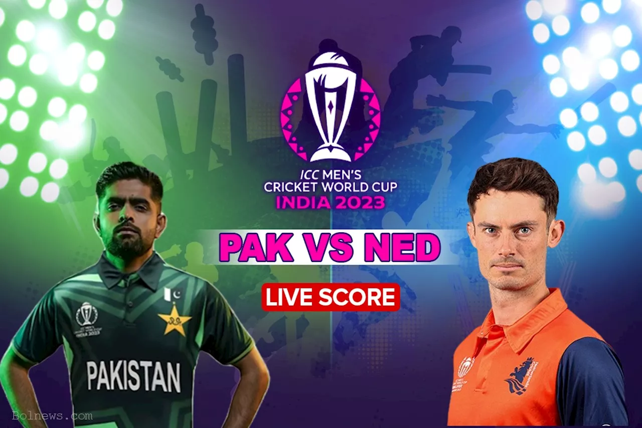 ICC World Cup 2023 Live score: Pakistan vs Netherlands Live score | Match 2