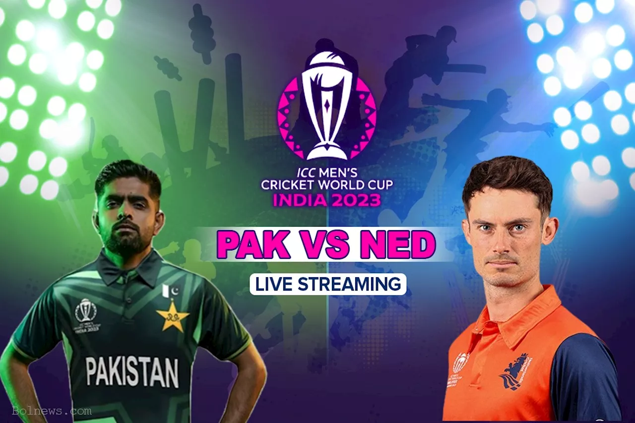 ICC World Cup 2023 Live Streaming: How to Watch Pakistan vs Netherlands Live | Match 2