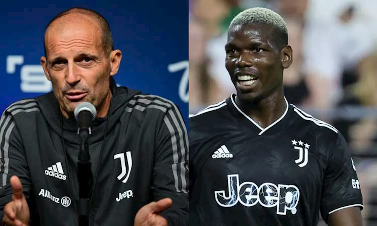 Pogba positivo, Allegri: 'Dispiace umanamente, ora commentare non serve'