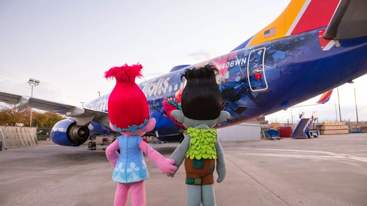 Southwest Airlines' Trolls themed-plane to fly out of Dallas