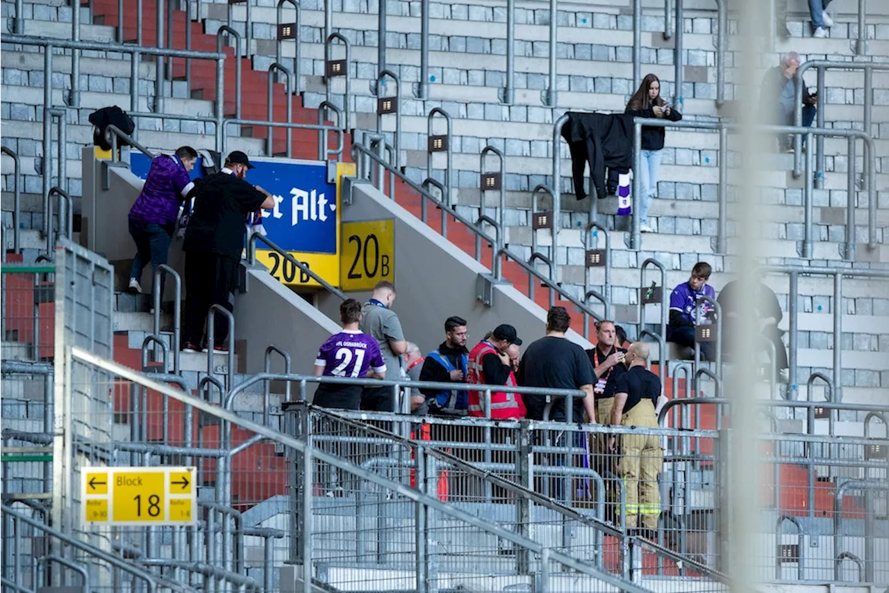 Fan-Drama bei Fortuna Düsseldorf: Anhänger stürzt in die Tiefe | Express