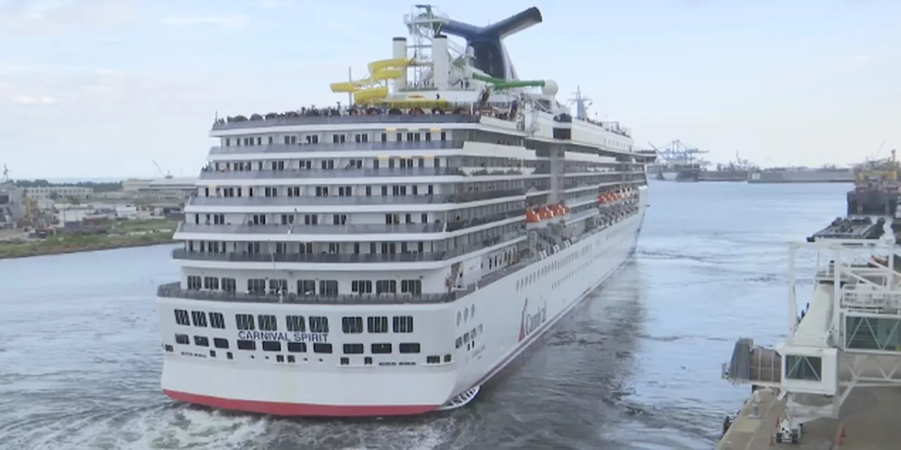 Carnival Spirit welcomes passengers for inaugural voyage out of Mobile