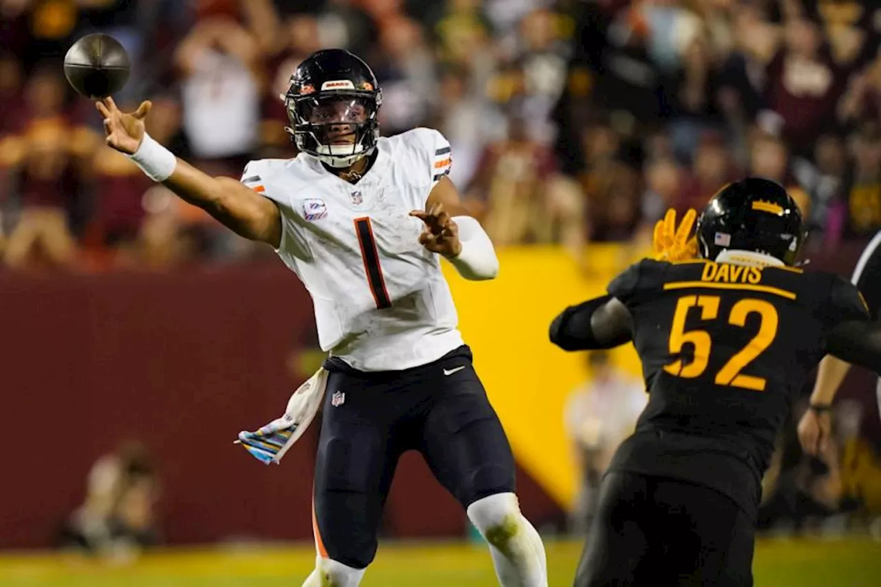 Chicago Bears defeat Washington Commanders to snap 14-game losing streak