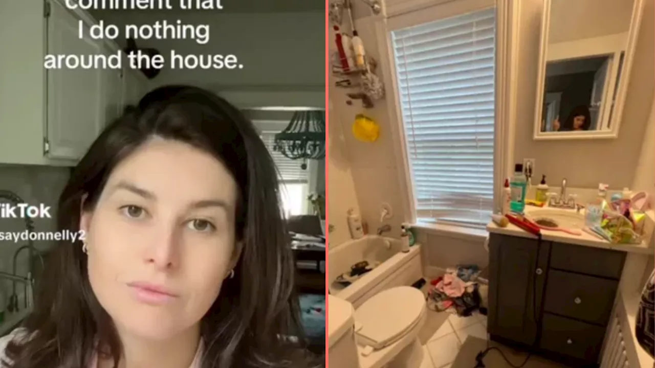 Woman stops doing housework after husband tells her she does nothing