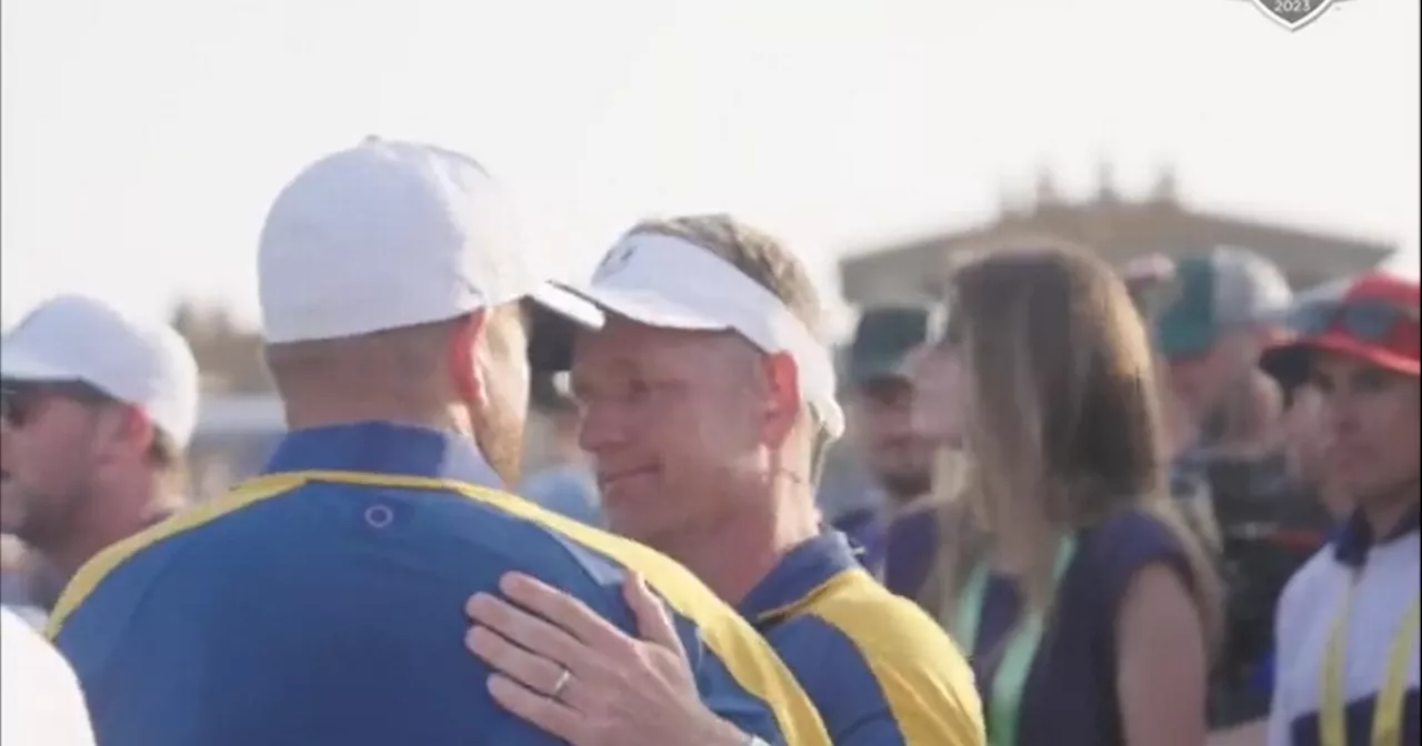 Footage emerges of Shane Lowry touching message to Luke Donald after Ryder Cup