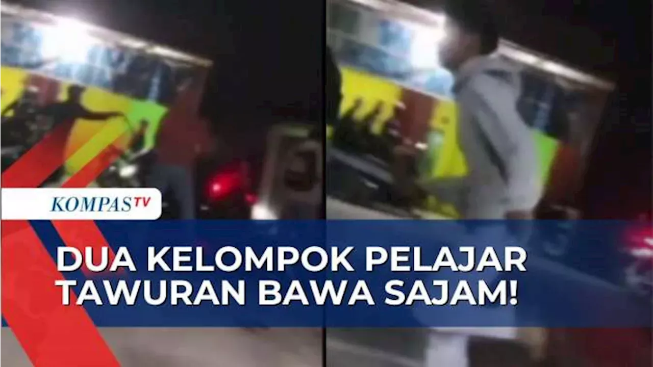 Dua Kelompok Pelajar Di Bekasi Tawuran Menggunakan Sajam Bikin Resah Warga 