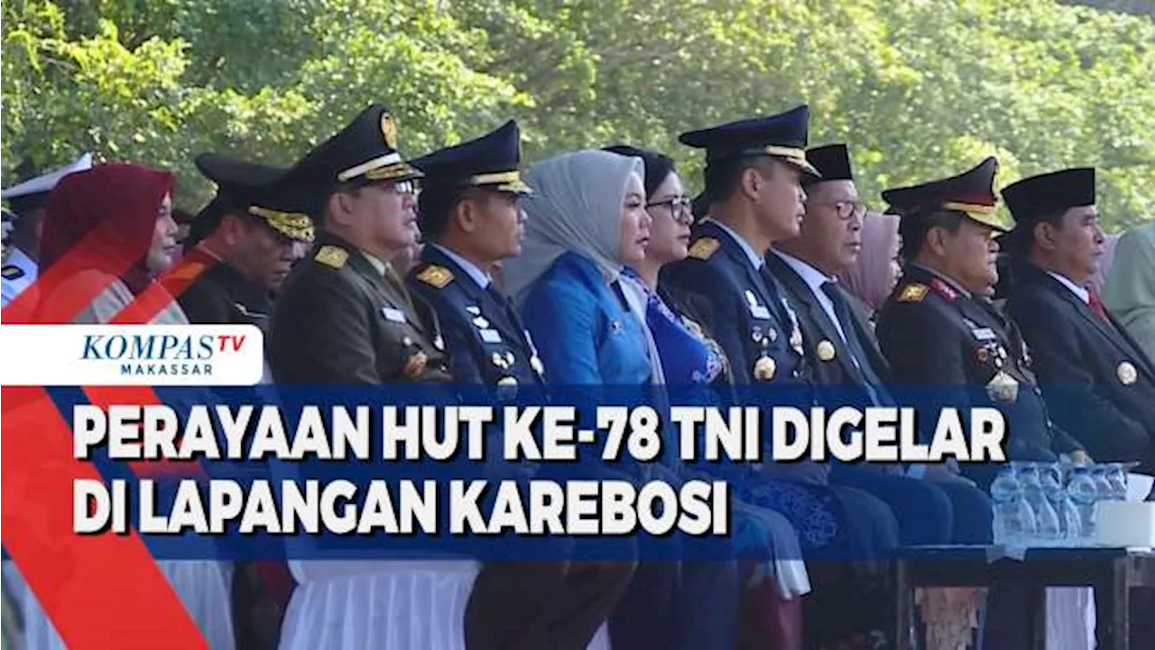 Perayaan Hut Ke-78 TNI Digelar Di Lapangan Karebosi