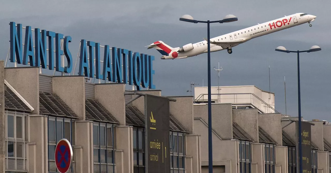 A\u00e9roport de Nantes : la piste d\u2019une limitation du nombre de vols avanc\u00e9e