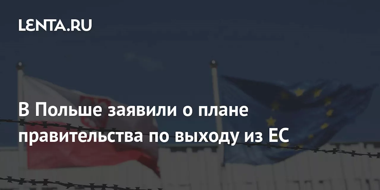 В Польше заявили о плане правительства по выходу из ЕС