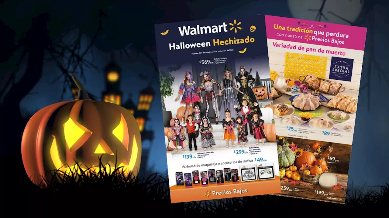 Este es el folleto de Walmart para Halloween y Día de Muertos 2023