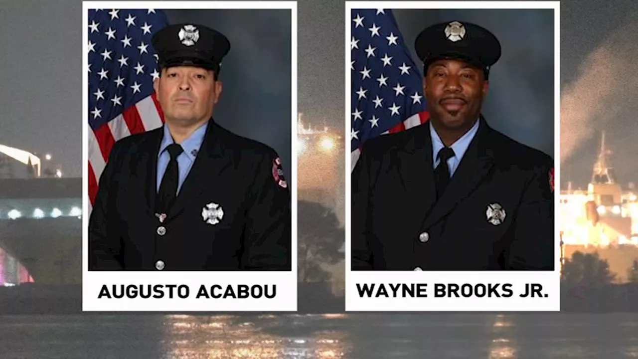 Families say faulty vehicle caused cargo ship fire that killed 2 Newark firefighters