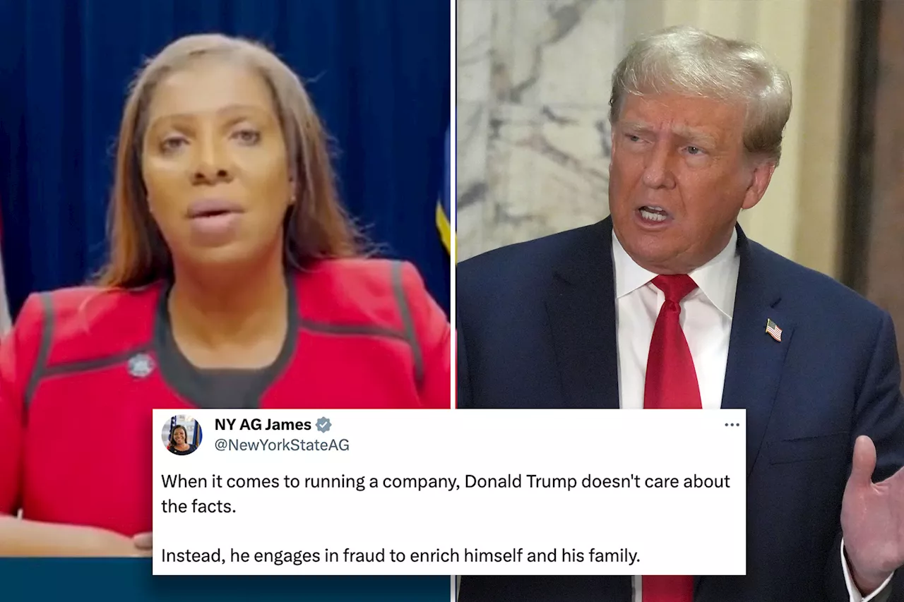 AG Tish James says Trump \u2018doesn\u2019t care about numbers or facts\u2019 in scathing rant