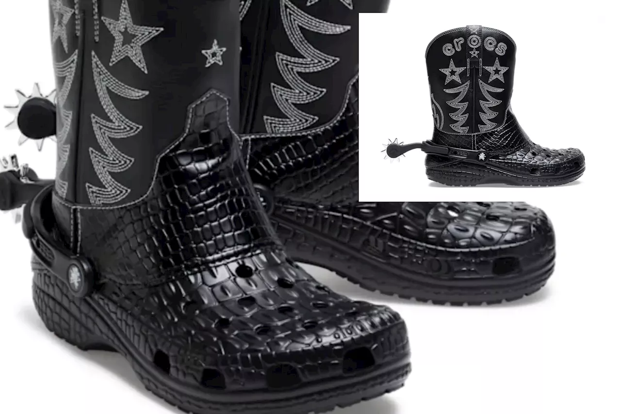 Crocs makes a fashion statement with new cowboy boot design