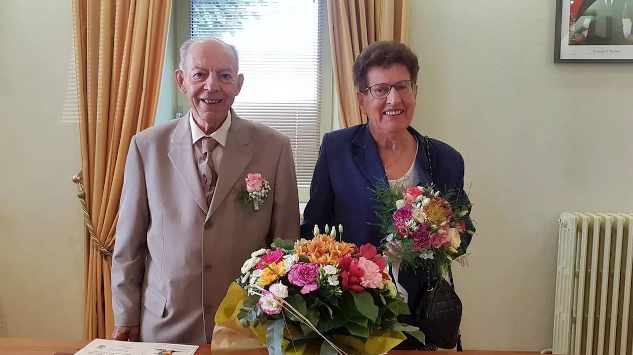 Paulette et Bernard se sont mariés en 1963 : 60 ans plus tard, la commune leur rend hommage