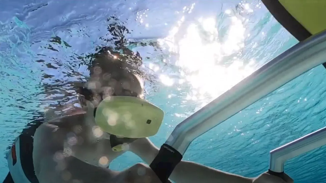 VR is getting so popular, that you can now swim while wearing a headset