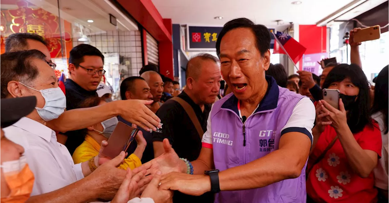 Foxconn founder Terry Gou says he has reached Taiwan election bid threshold