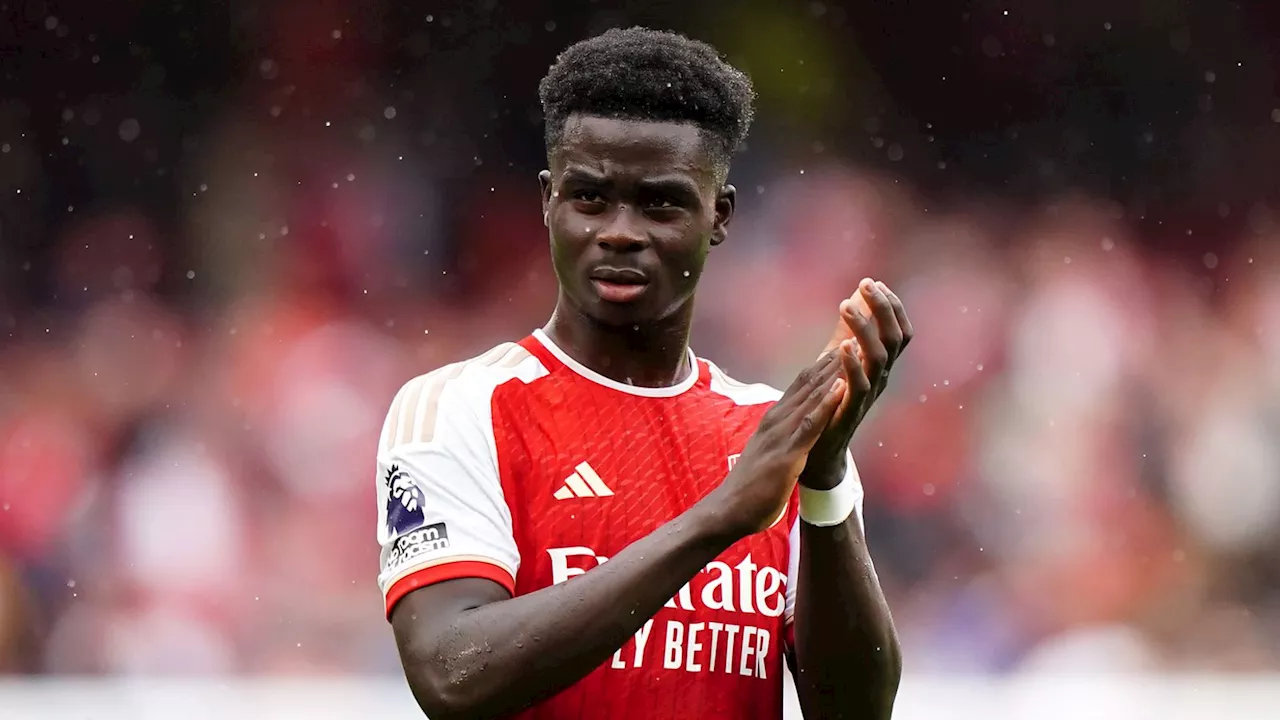 Bukayo Saka in contention for Arsenal's game against Man City, says Mikel Arteta