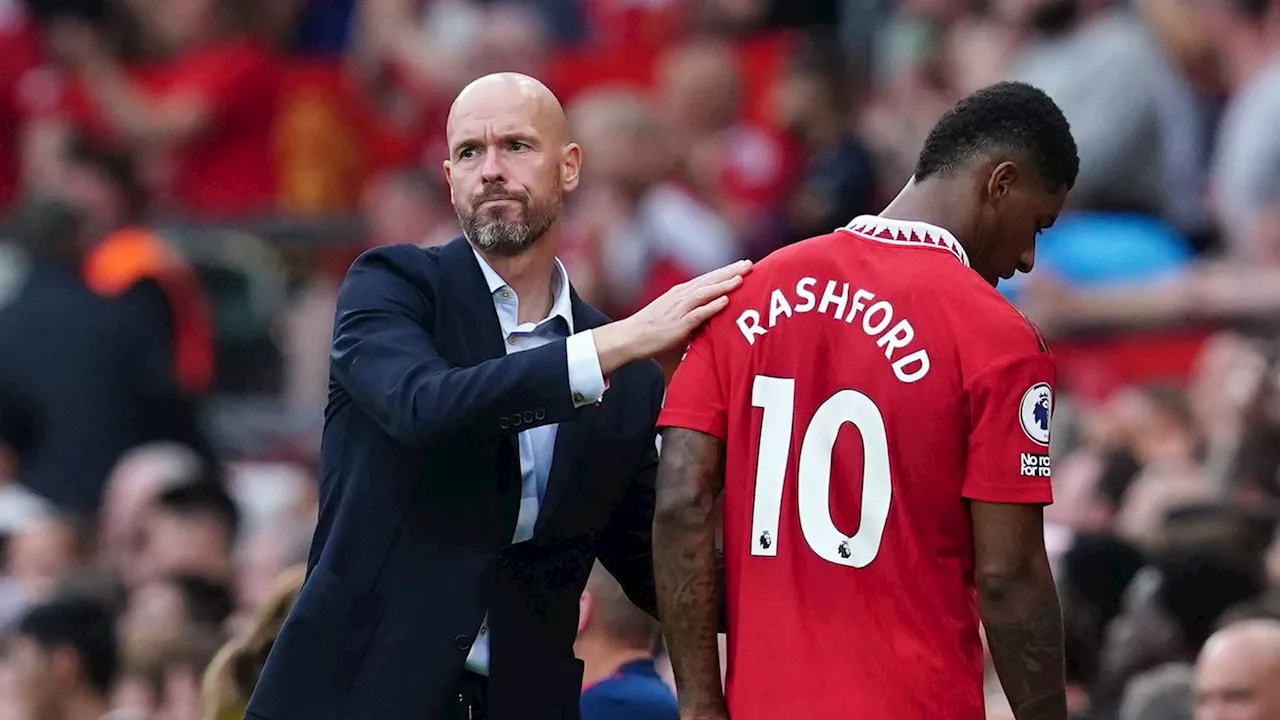 Erik ten Hag: Marcus Rashford is struggling but goals will come, says Manchester United boss