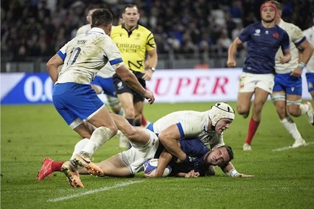 France routs Italy 60-7 to reach Rugby World Cup quarterfinals in style