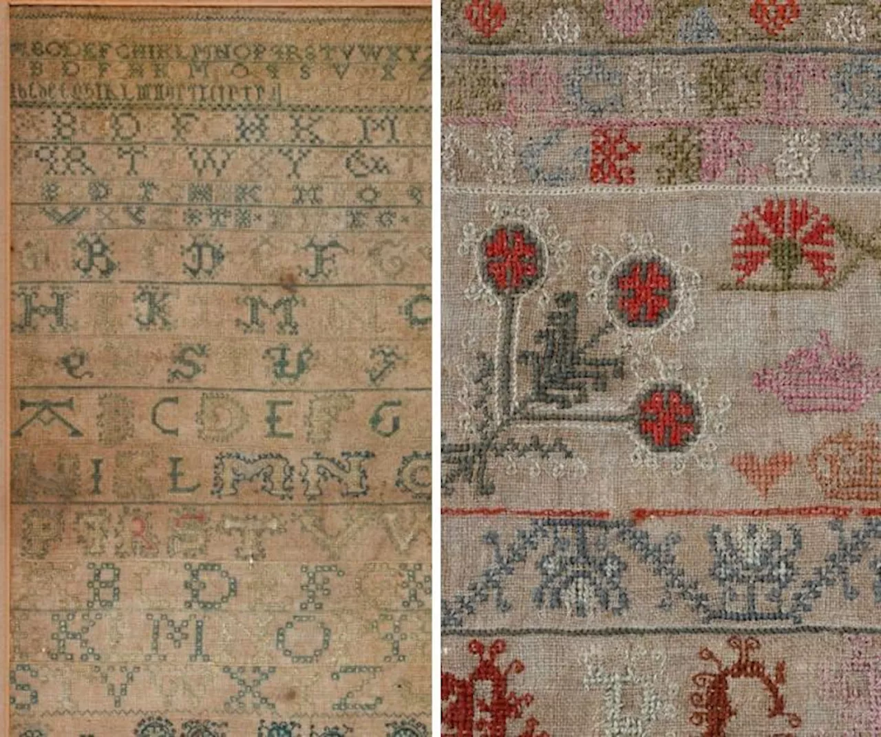 Robert Burns' sister's embroidery work goes up for auction