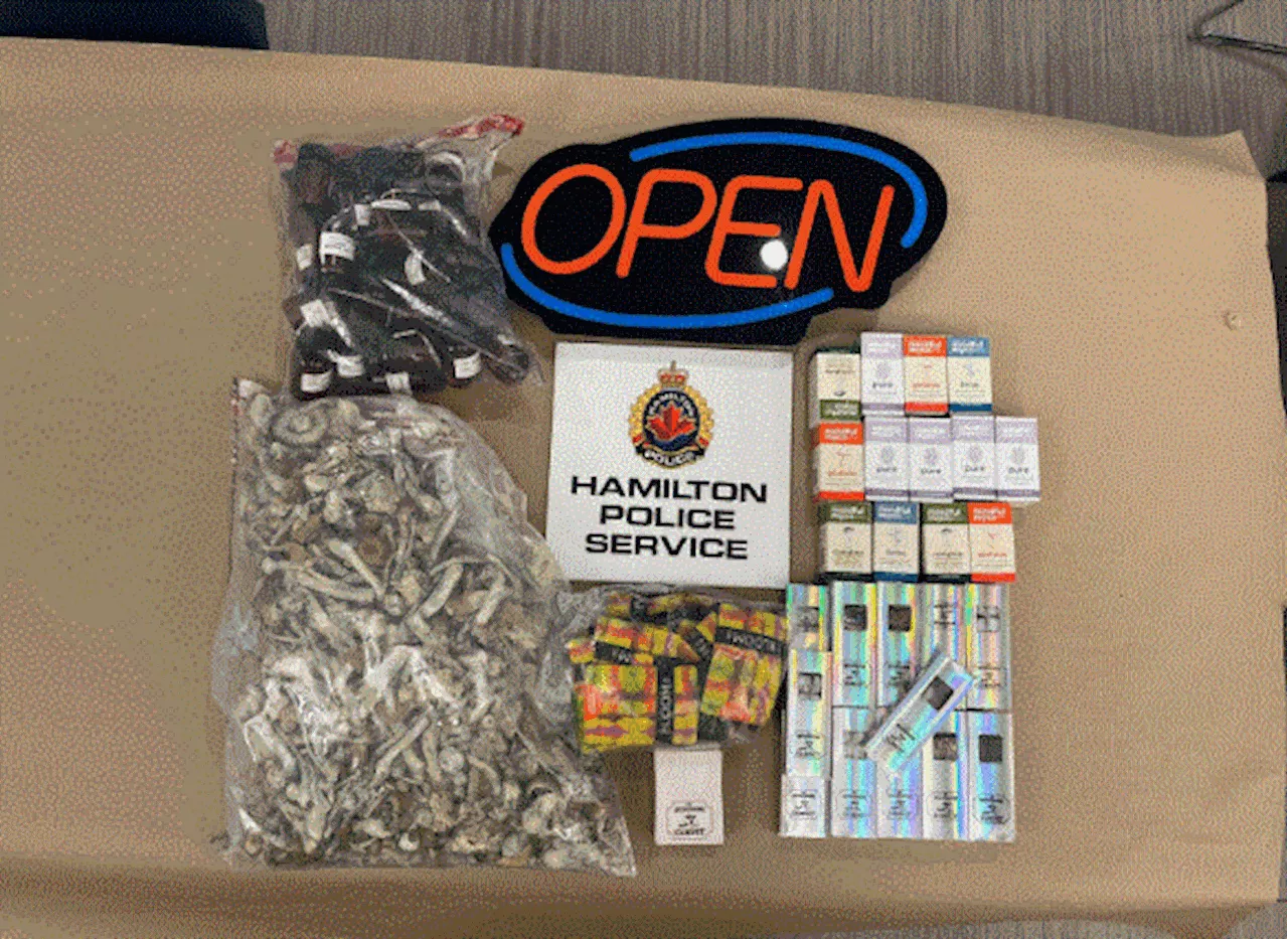 Two mushrooms dispensaries shut down in Hamilton\u003B two people charged