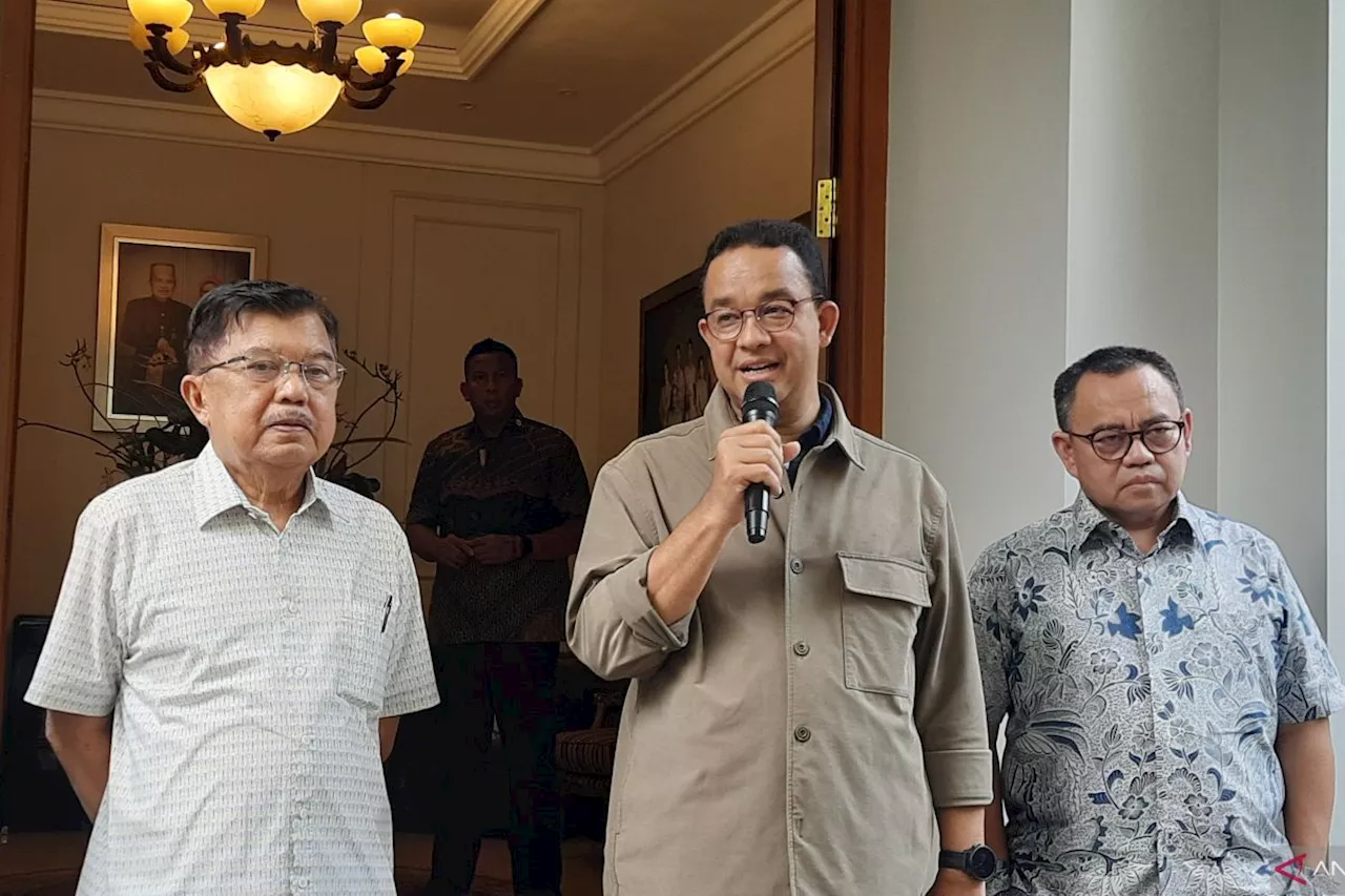 Anies sebut tak bahas tim pemenangan Baja Amin dengan JK