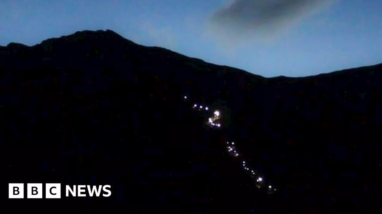 Hundreds of walkers are set to create a light spectacle for charity