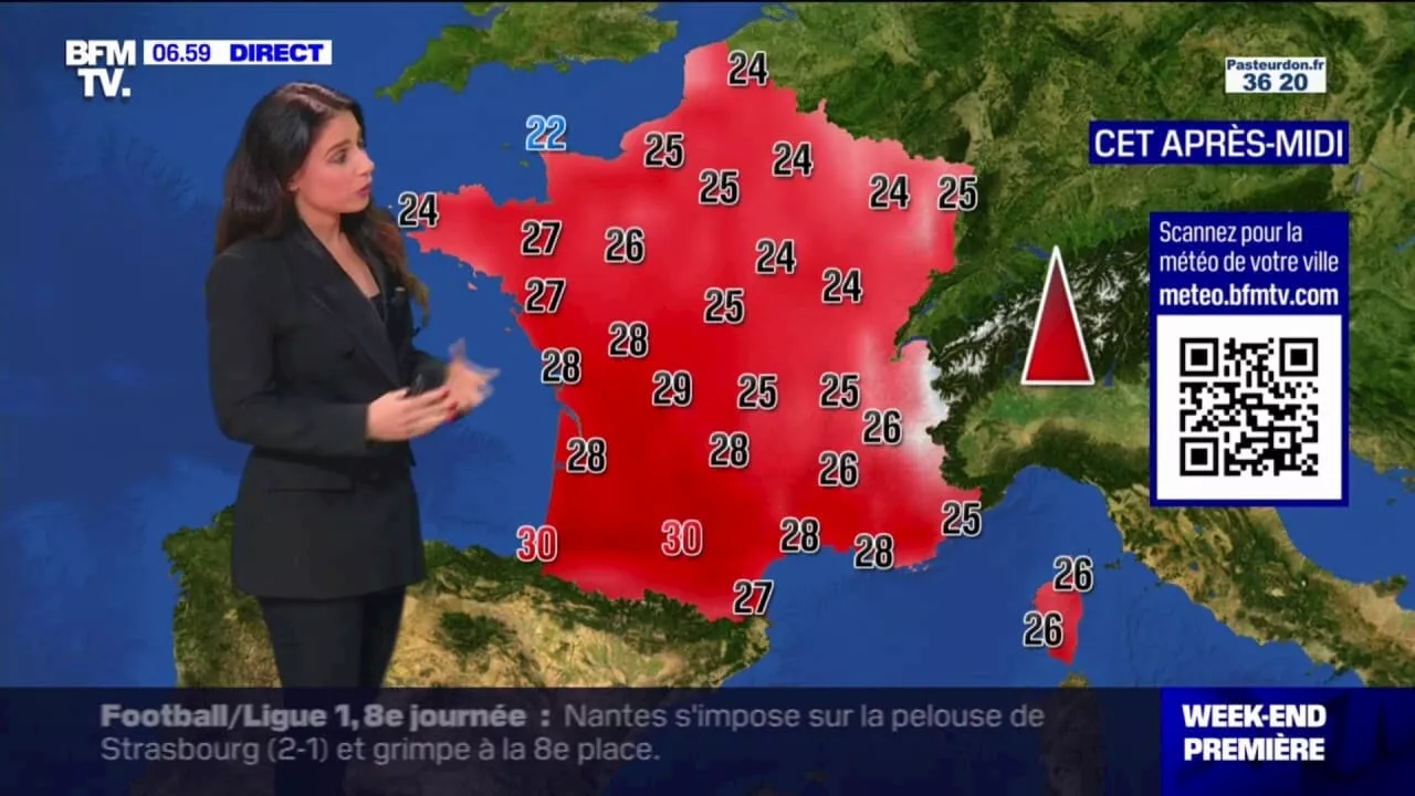 Du soleil et des températures largement au-dessus des normales de saison...la météo de ce samedi