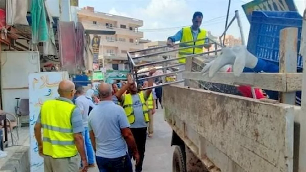 رفع 536 حالة إشغال طريق مخالف بنطاق 3 مراكز في البحيرة