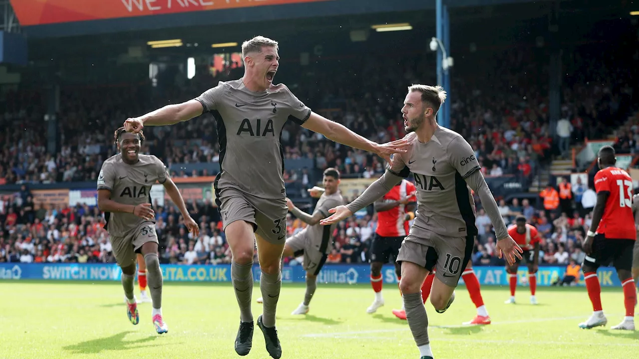 Football - Premier League : Tottenham bat Luton à dix et prend la tête du championnat - Eurosport