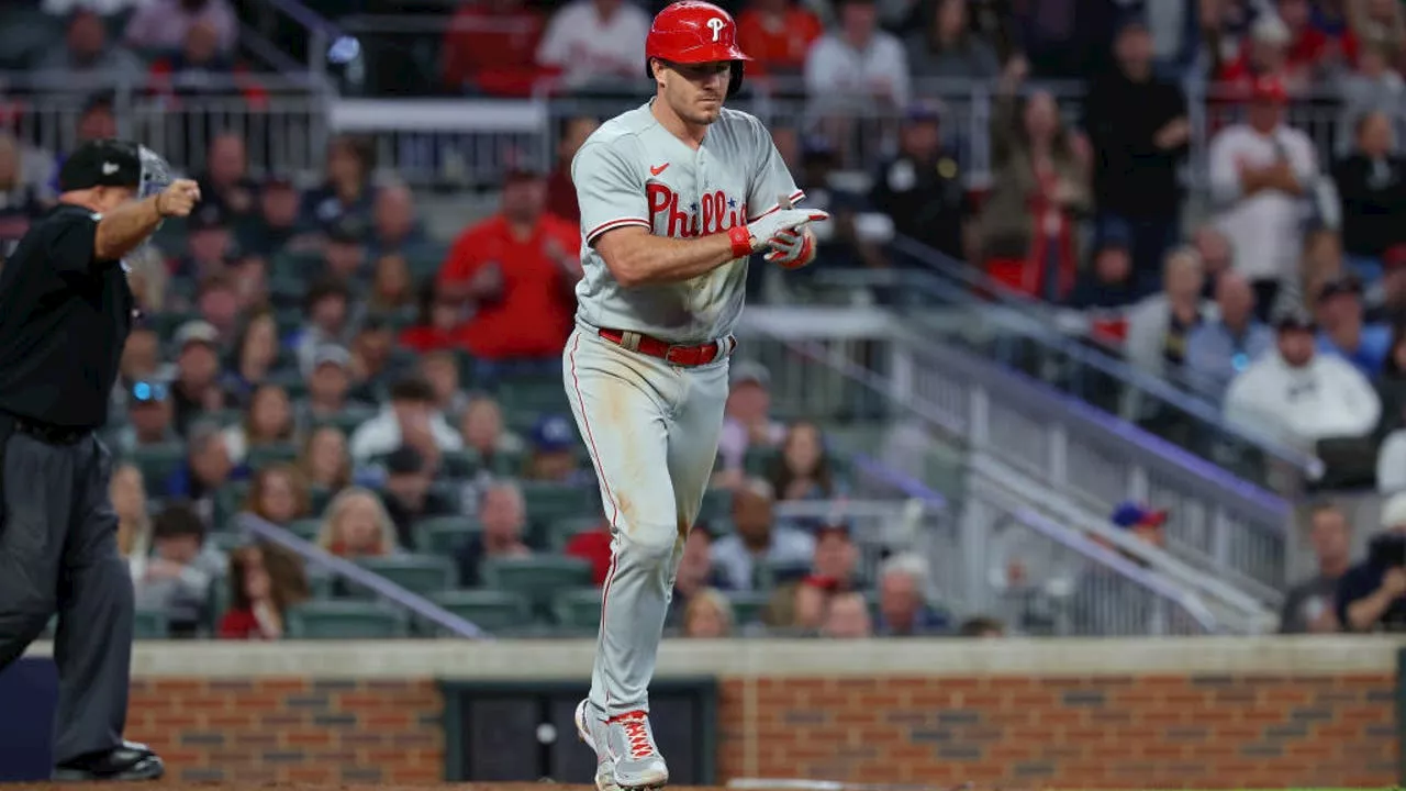 Harper homers, Phillies shut down slugging Braves 3-0 in Game 1 of NLDS