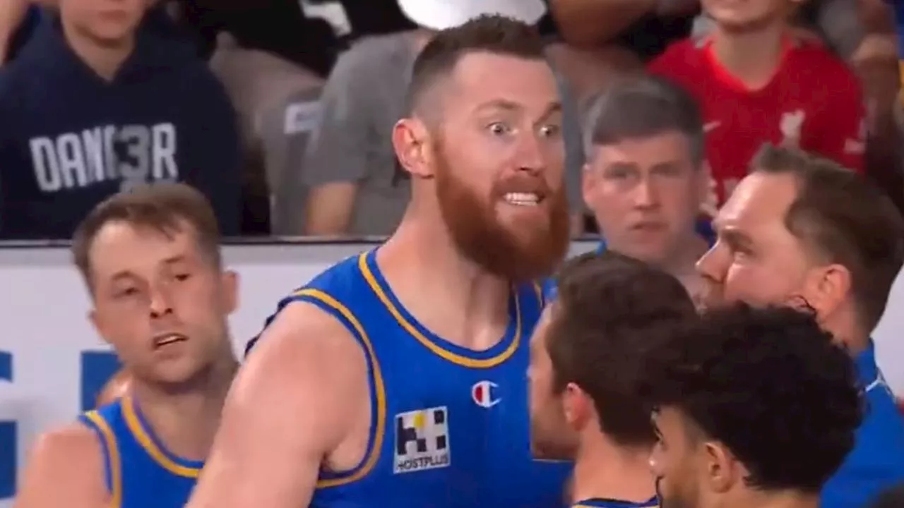 ‘Furious’ Boomers great ejected, held back by teammates after ref blow-up in NBL drama